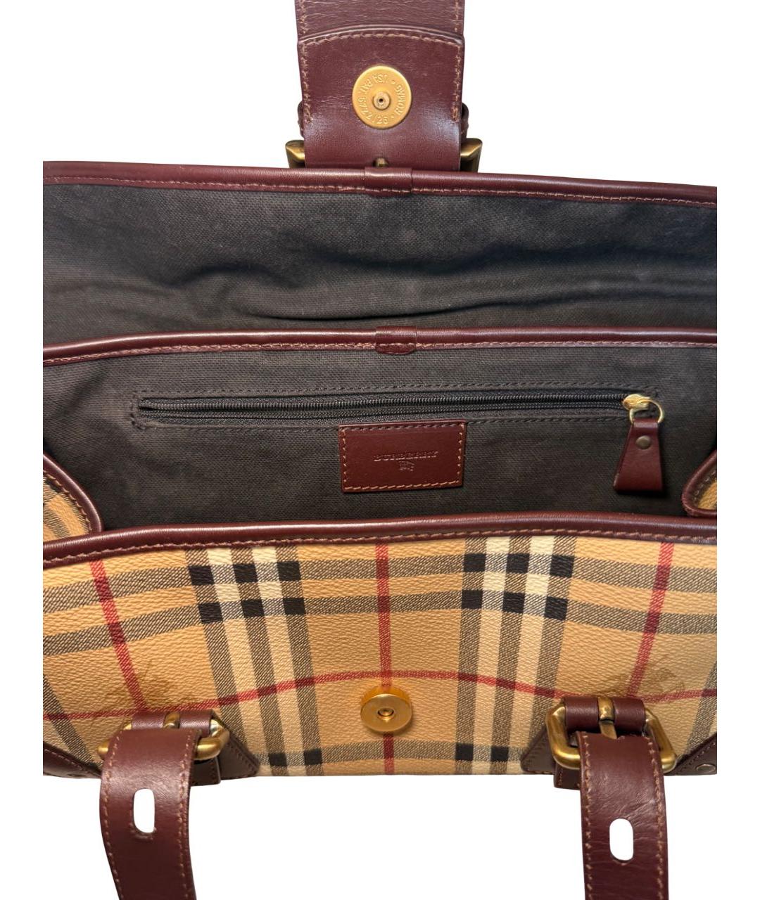 BURBERRY Мульти кожаная сумка с короткими ручками, фото 7