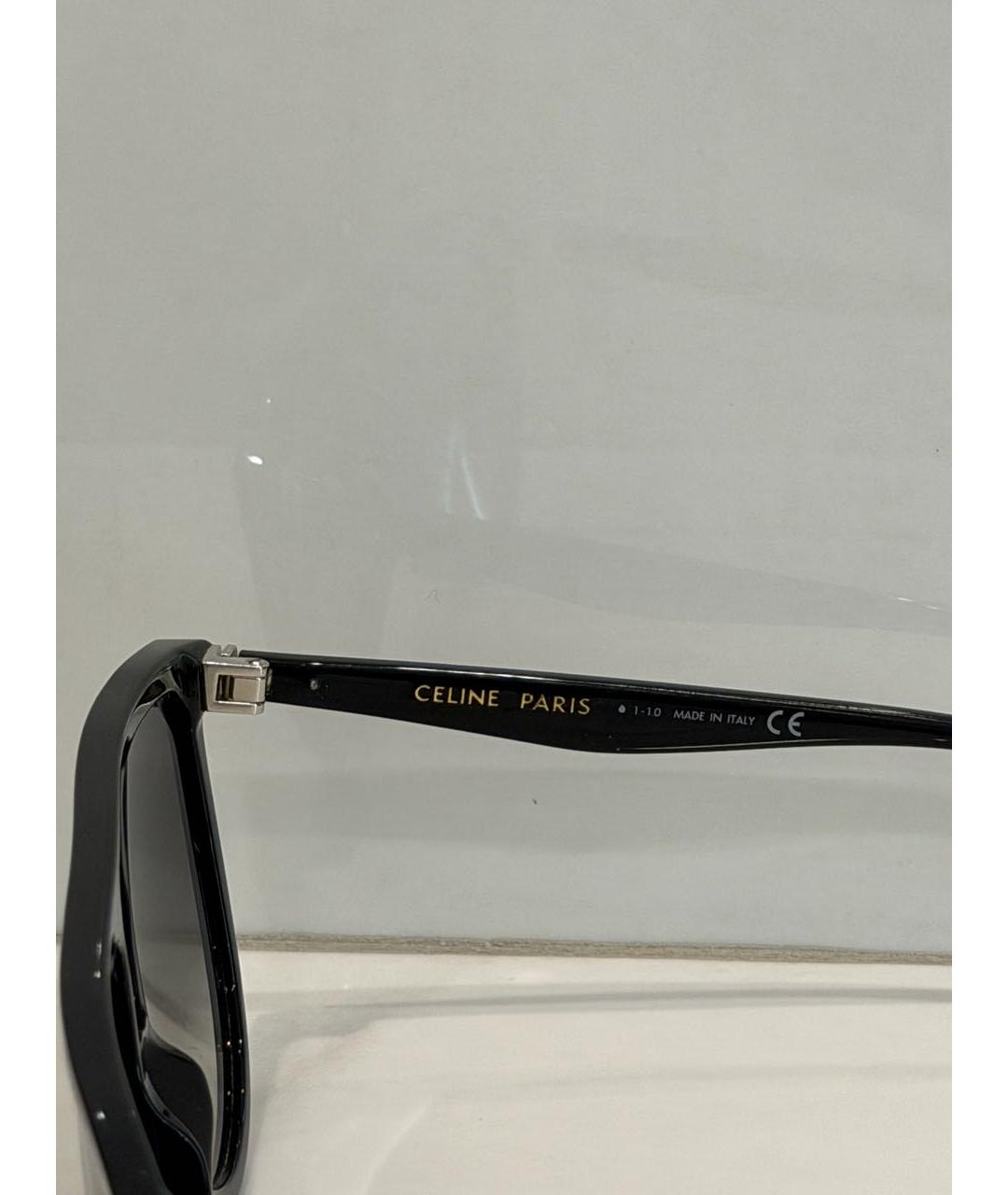 CELINE Черные пластиковые солнцезащитные очки, фото 3
