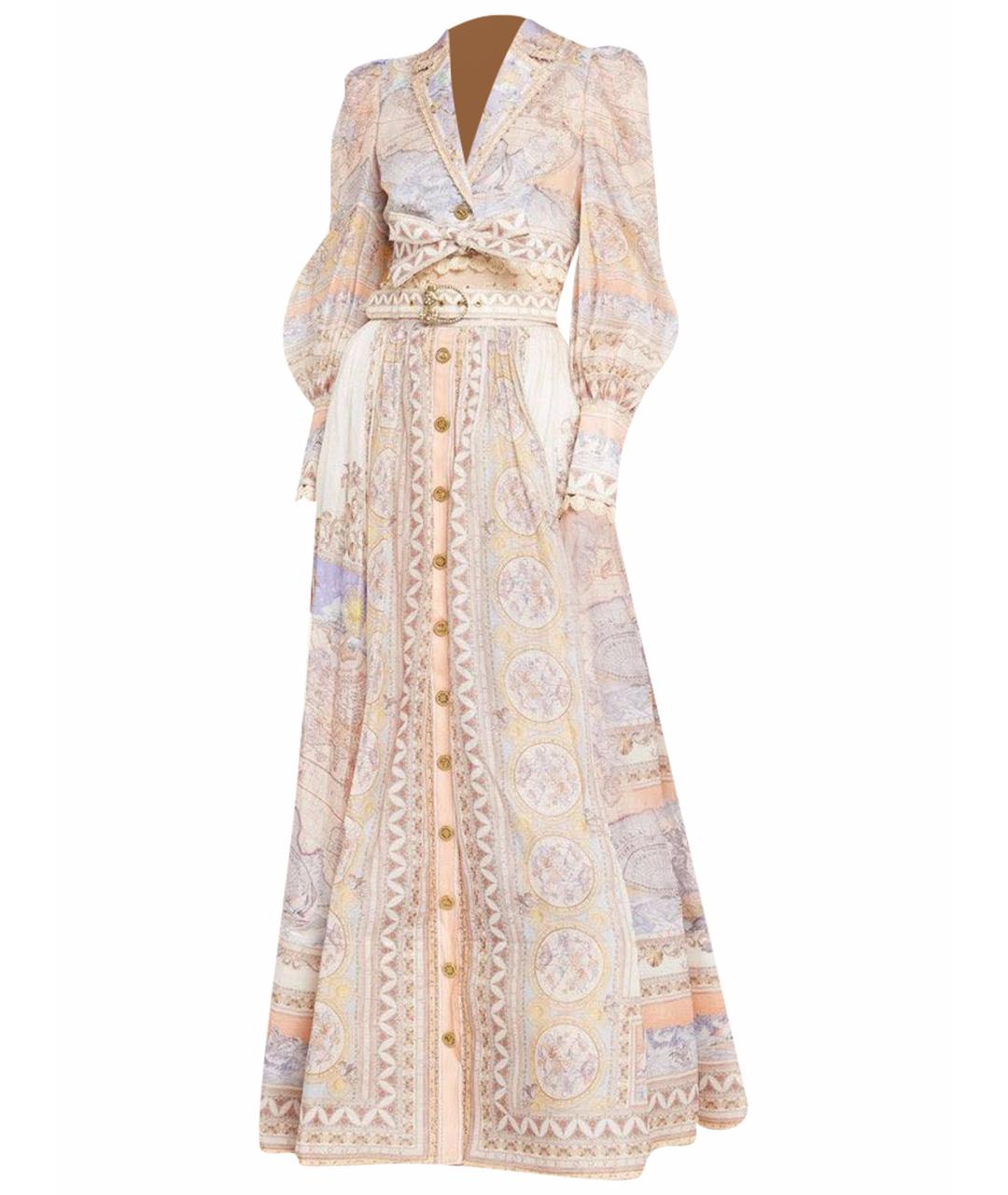 ZIMMERMANN Бежевый деним костюм с юбками, фото 1