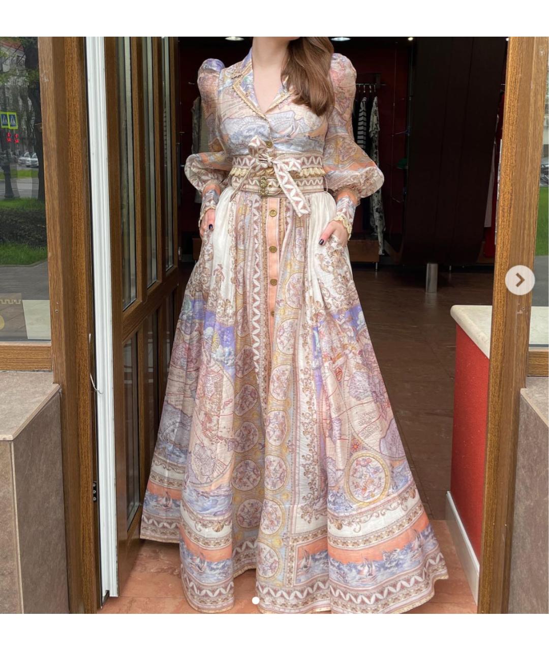 ZIMMERMANN Бежевый деним костюм с юбками, фото 3