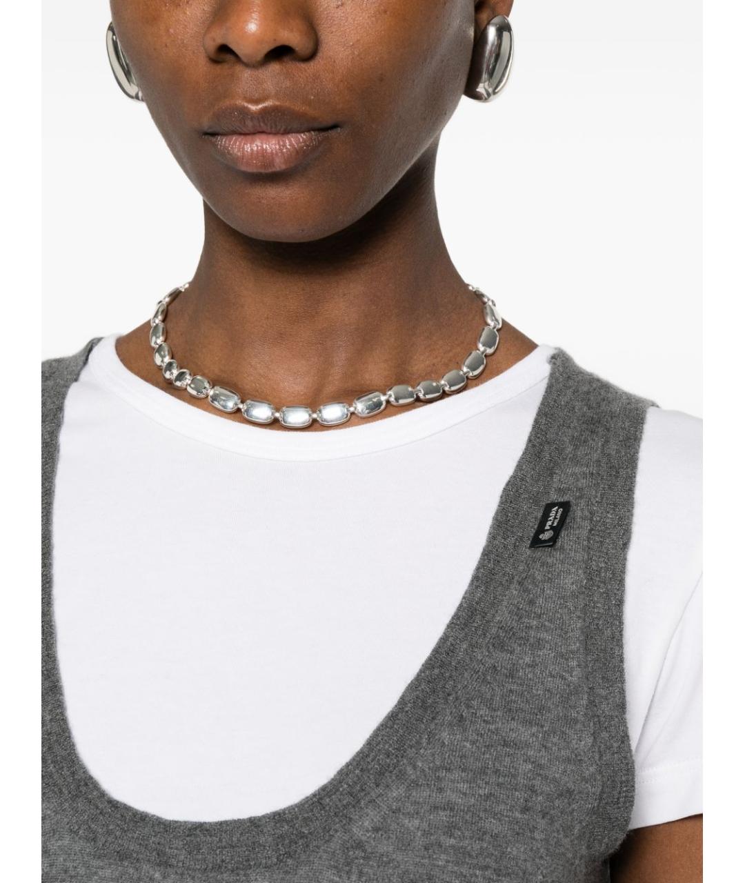 PRADA Серая кашемировая майка, фото 2