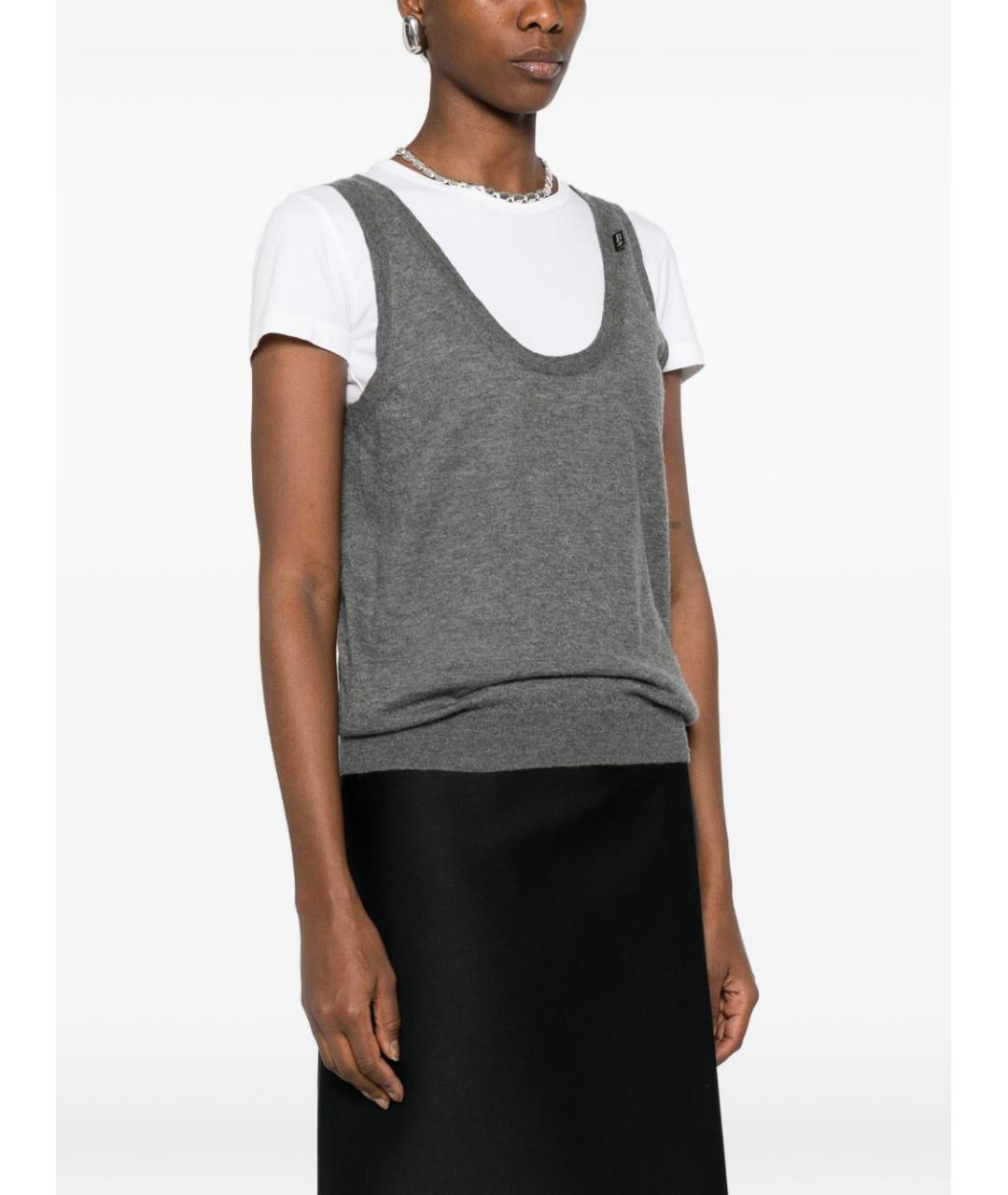 PRADA Серая кашемировая майка, фото 4