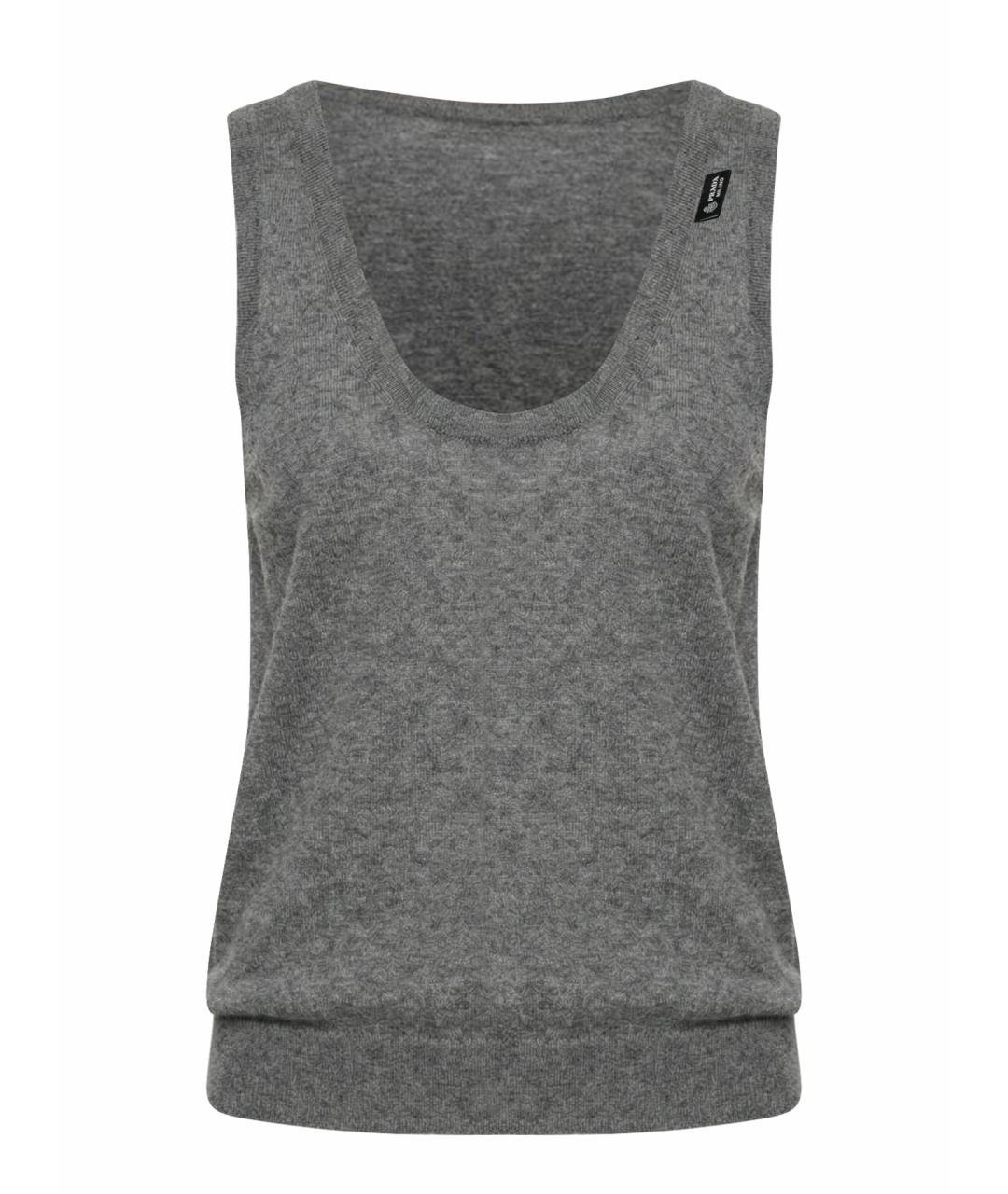 PRADA Серая кашемировая майка, фото 1