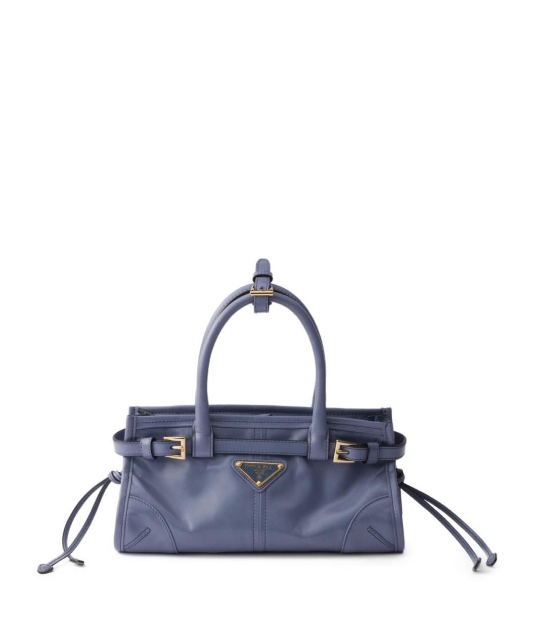 PRADA Синяя кожаная сумка тоут, фото 1