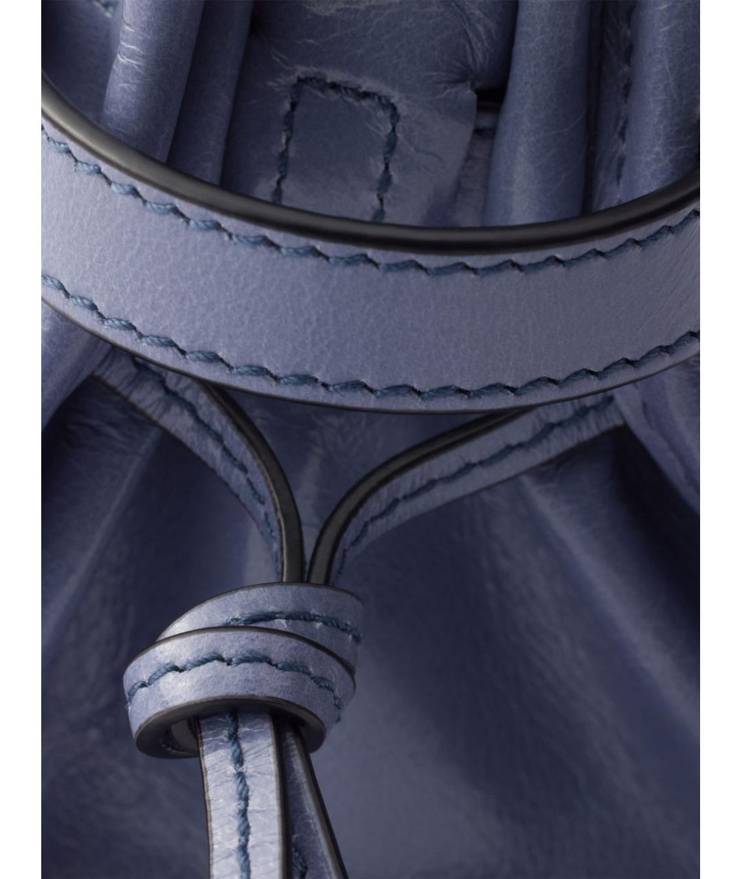 PRADA Синяя кожаная сумка тоут, фото 3