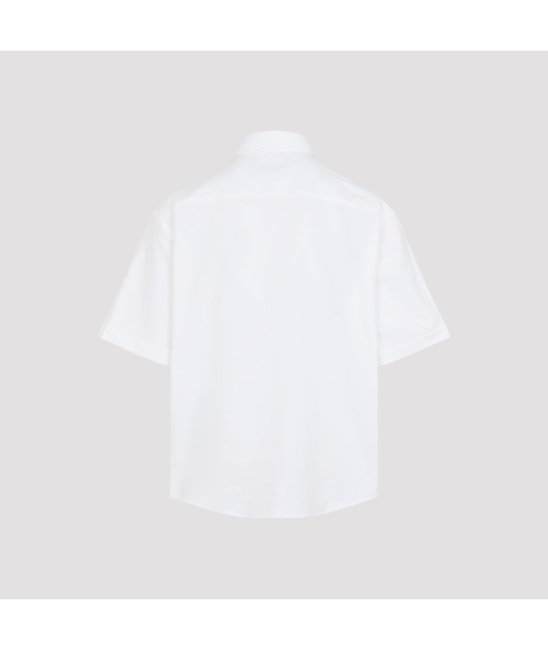 Ami Paris Белая хлопковая кэжуал рубашка, фото 3