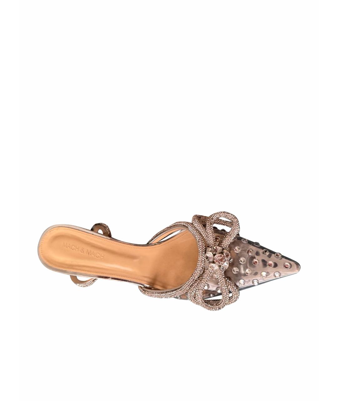 MACH&MACH Белые кожаные босоножки, фото 1