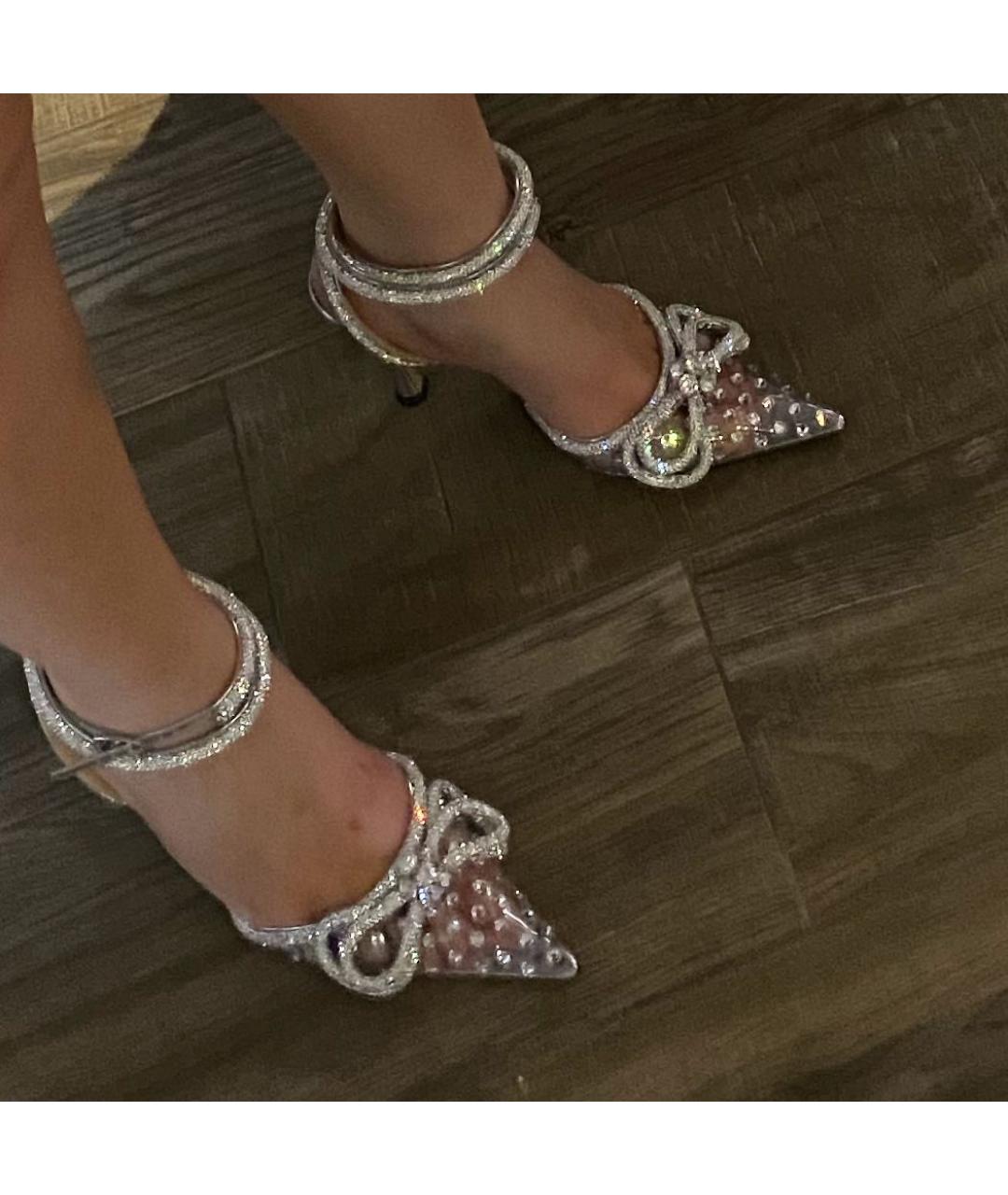 MACH&MACH Белые кожаные босоножки, фото 2