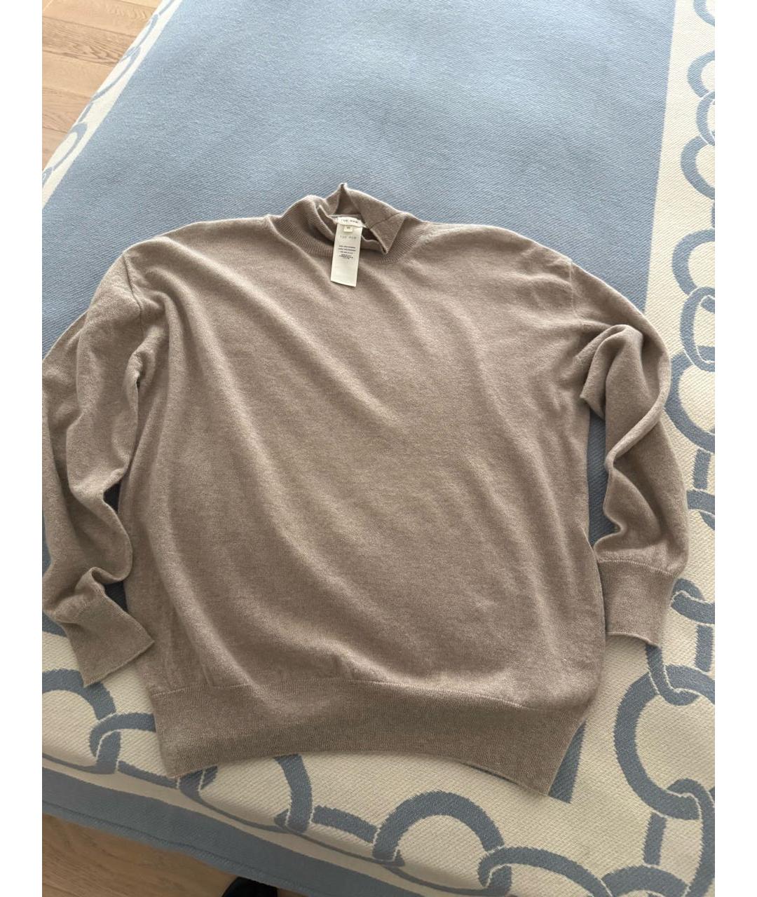 THE ROW Бежевая кашемировая водолазка, фото 3