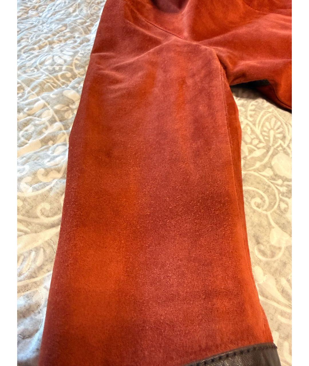 GUCCI Оранжевая замшевая куртка, фото 7