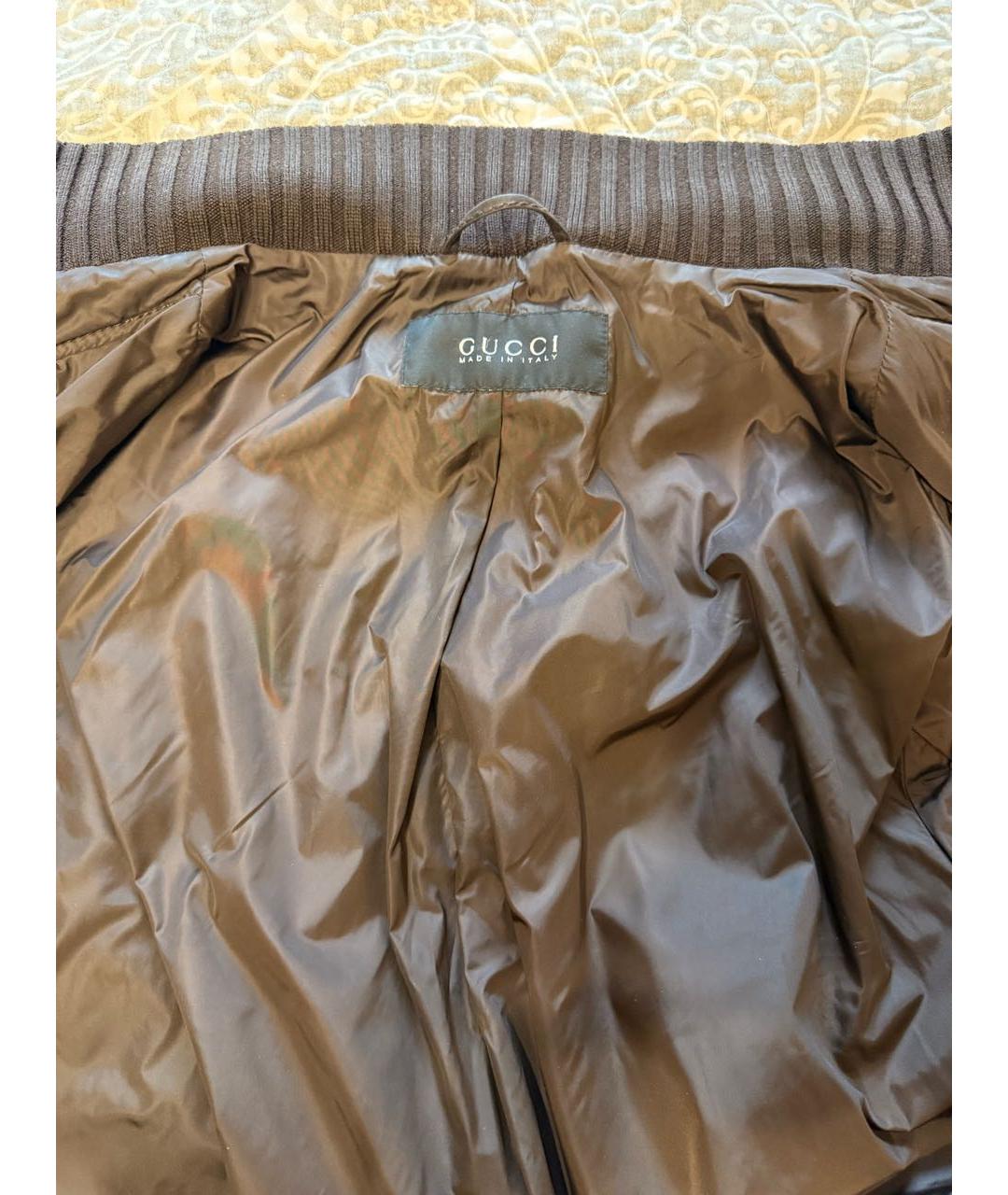 GUCCI Оранжевая замшевая куртка, фото 3