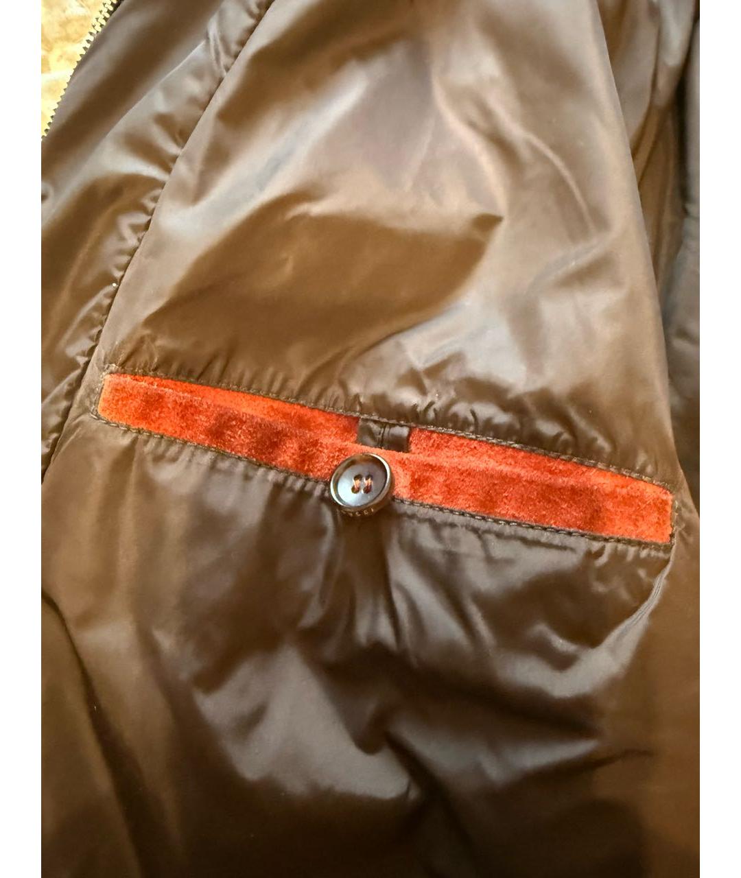GUCCI Оранжевая замшевая куртка, фото 8