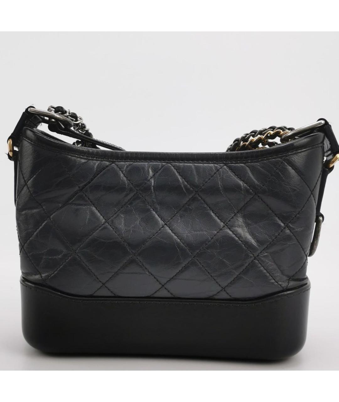 CHANEL Черная кожаная сумка через плечо, фото 2