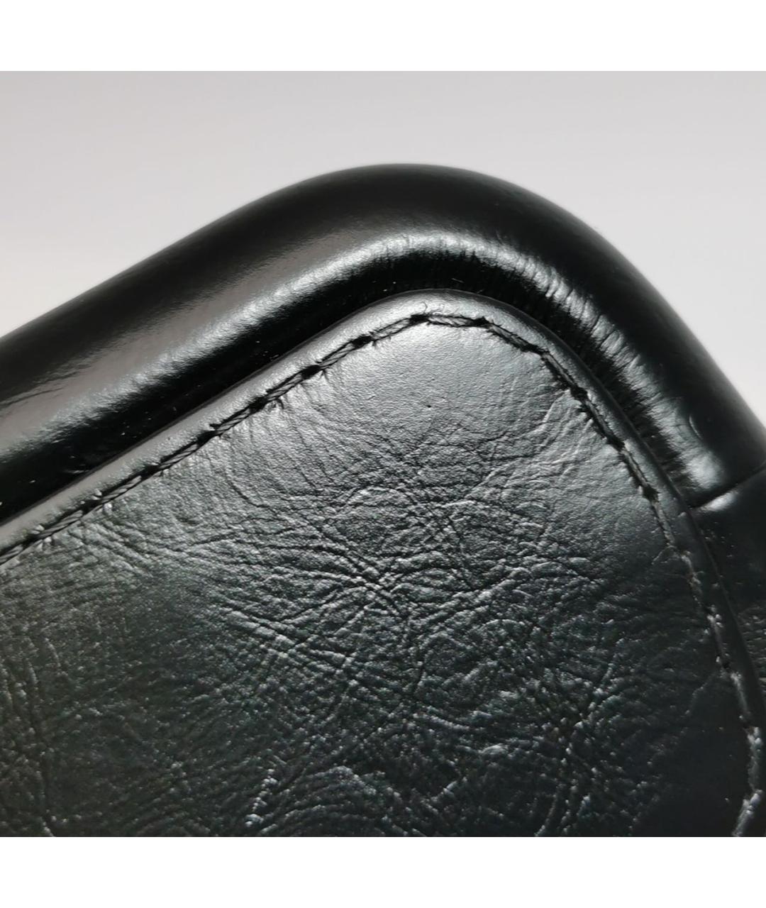 CHANEL Черная кожаная сумка через плечо, фото 6