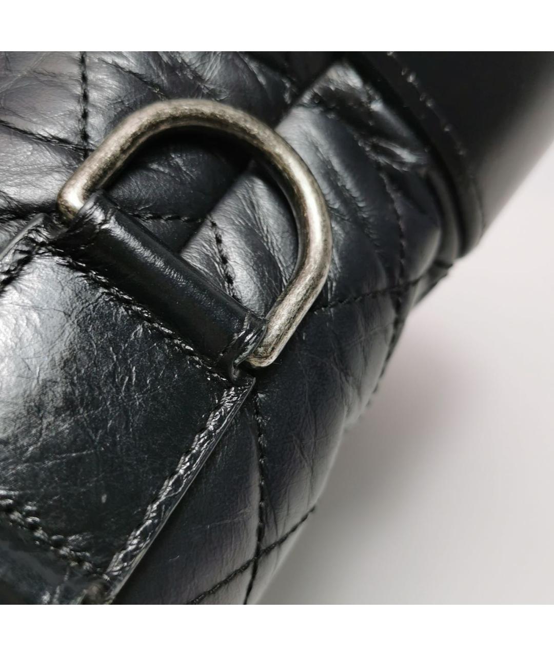 CHANEL Черная кожаная сумка через плечо, фото 5