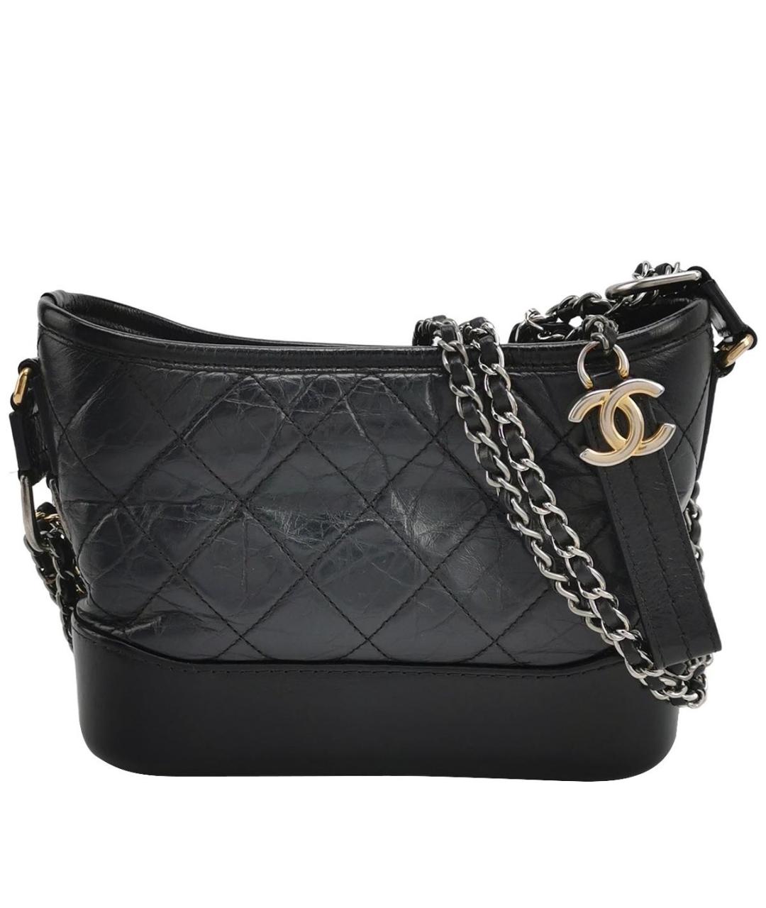 CHANEL Черная кожаная сумка через плечо, фото 9