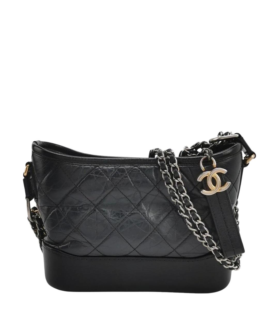 CHANEL Черная кожаная сумка через плечо, фото 1