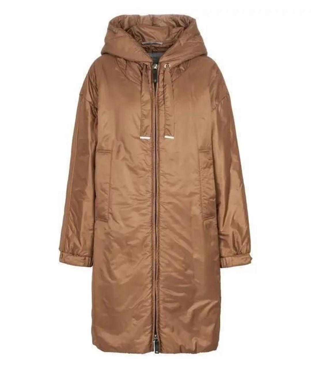 MAX MARA Бежевая полиэстеровая парка, фото 5