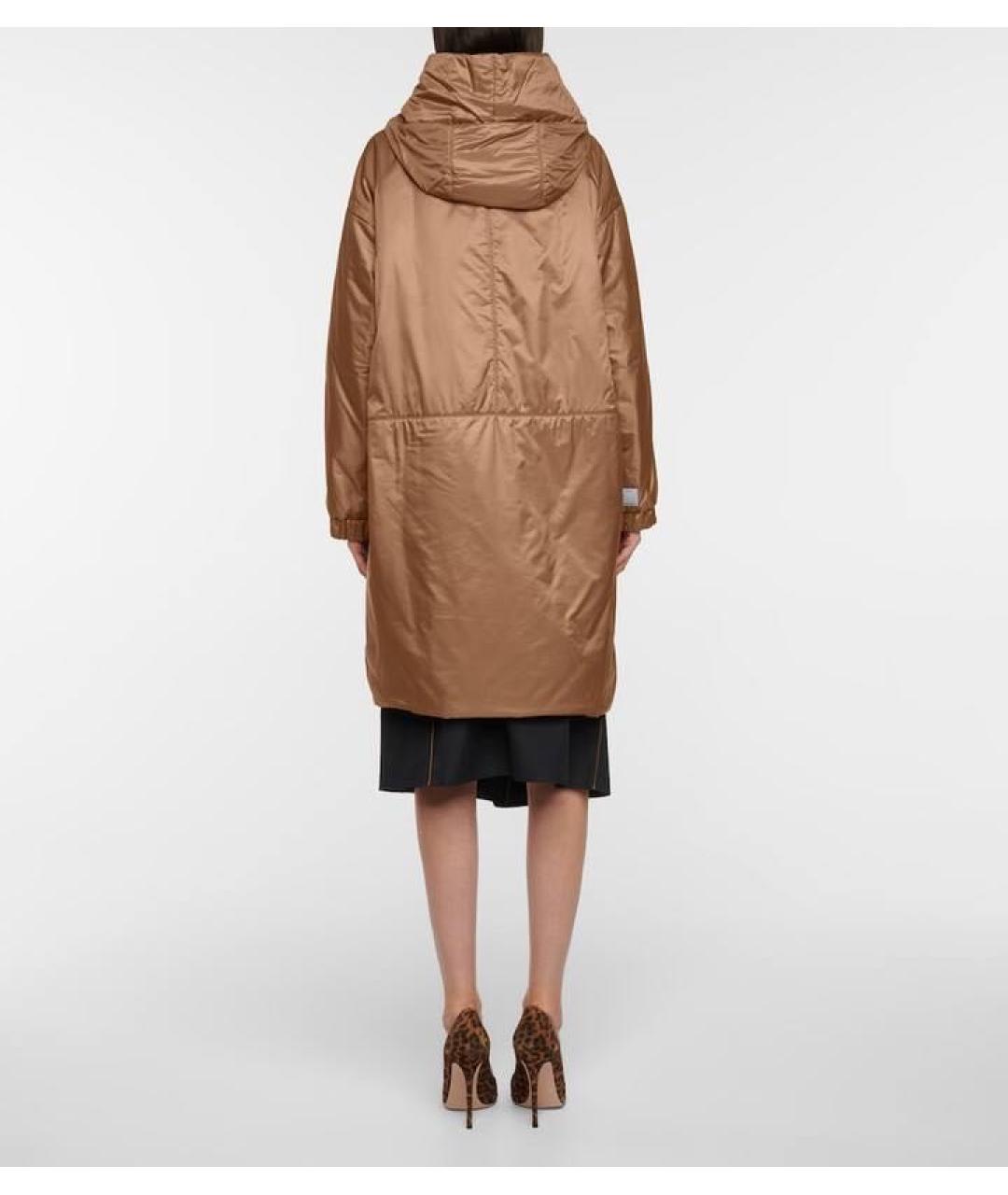 MAX MARA Бежевая полиэстеровая парка, фото 2