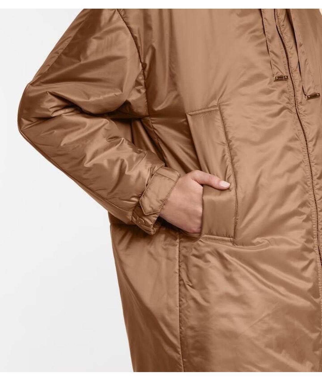 MAX MARA Бежевая полиэстеровая парка, фото 4