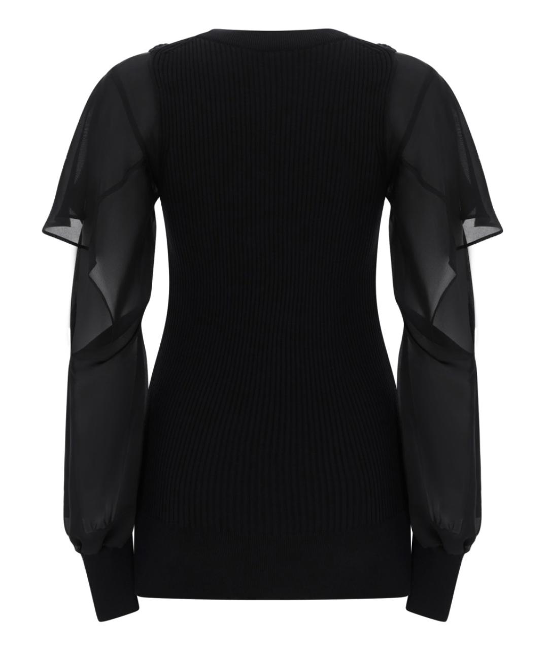 SACAI Черный хлопковый джемпер / свитер, фото 2