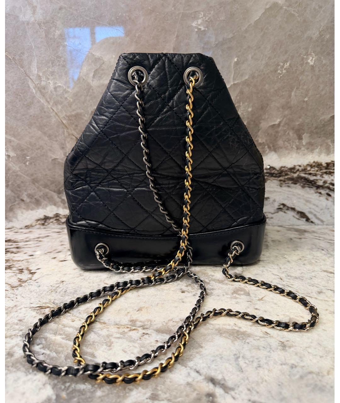 CHANEL Черный кожаный рюкзак, фото 3