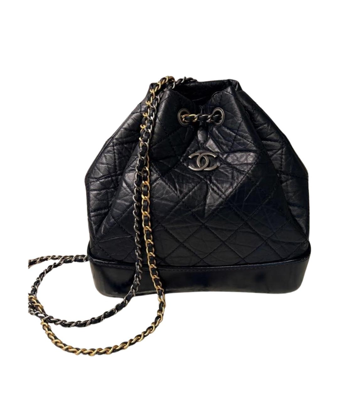 CHANEL Черный кожаный рюкзак, фото 1