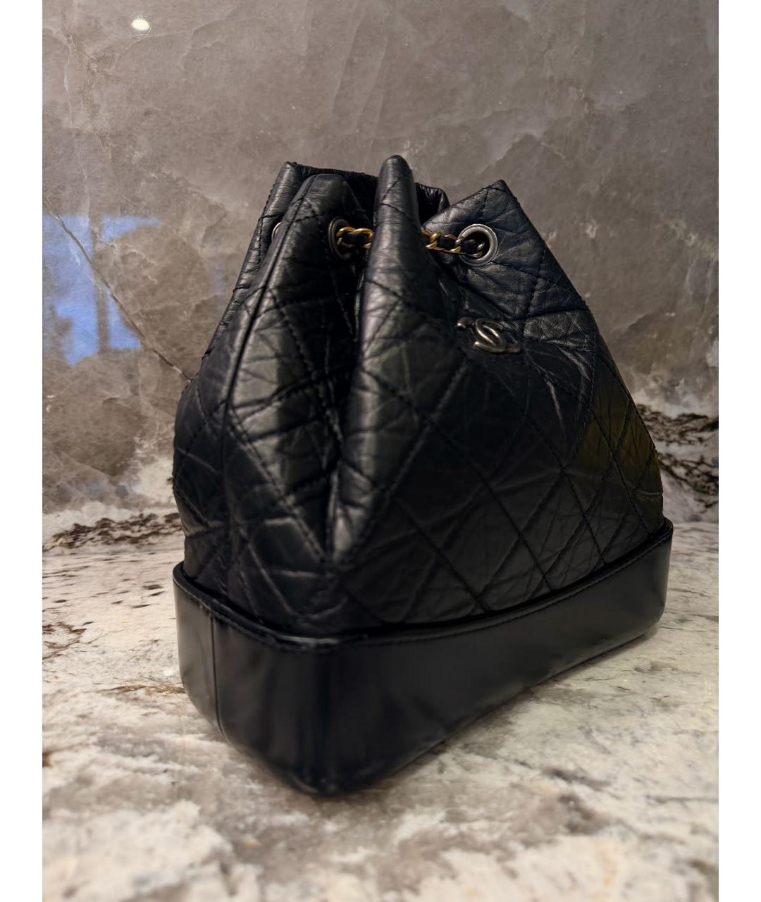 CHANEL Черный кожаный рюкзак, фото 2