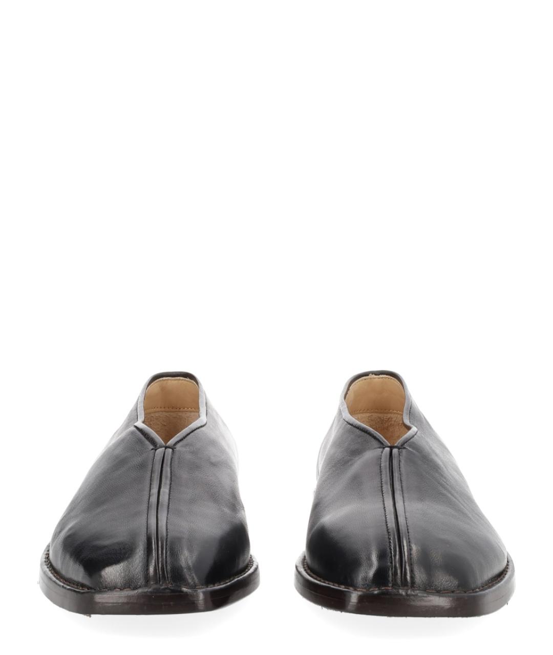 LEMAIRE Черные кожаные низкие ботинки, фото 3