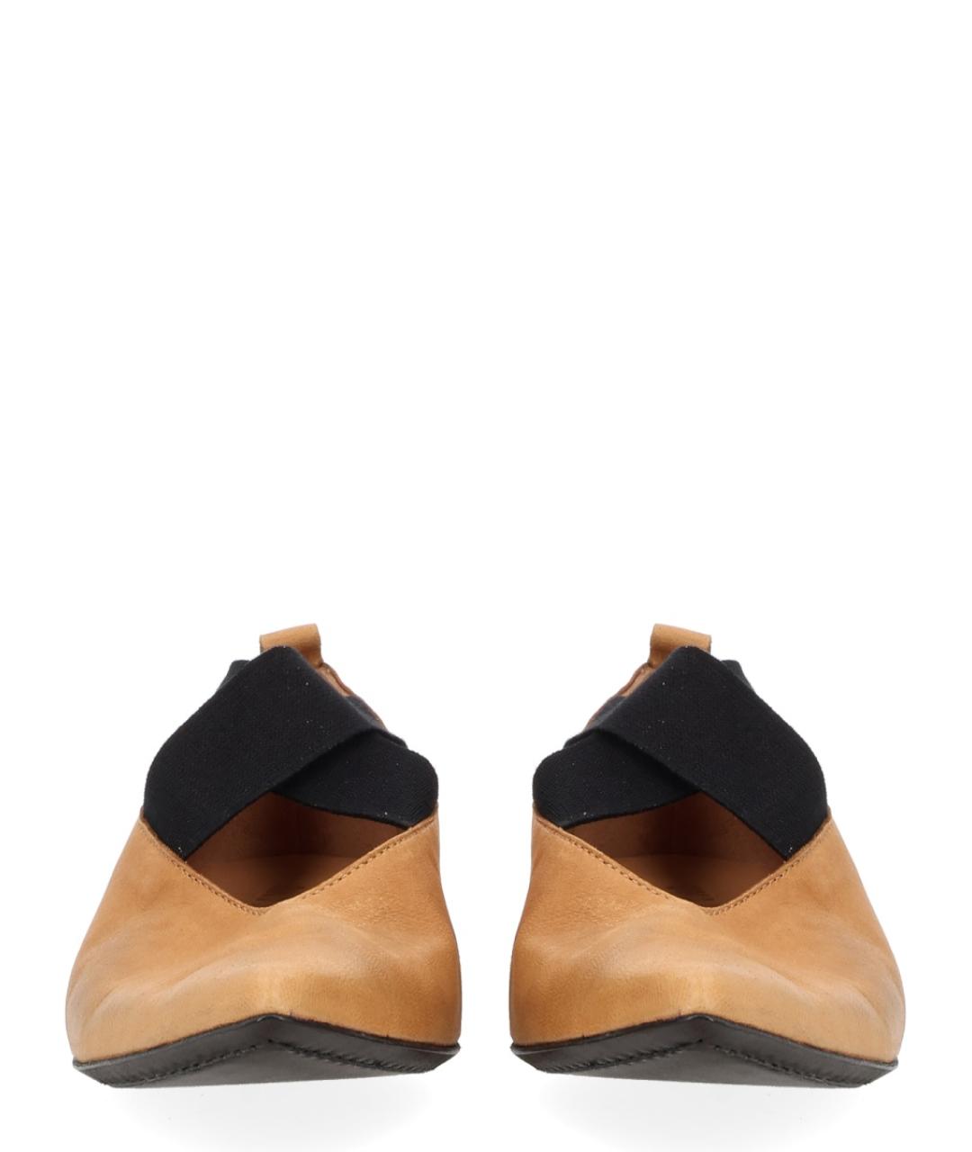 UMA WANG Бежевые кожаные балетки, фото 2