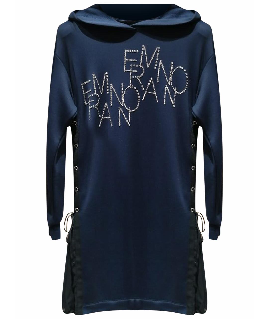 ERMANNO SCERVINO Темно-синее повседневное платье, фото 1