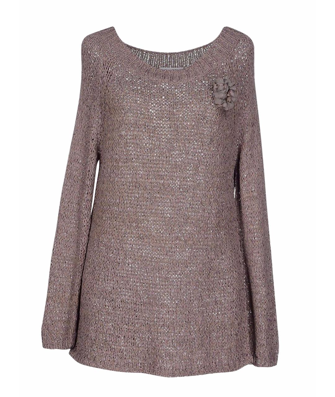 Bruno Manetti Серый хлопковый джемпер / свитер, фото 1