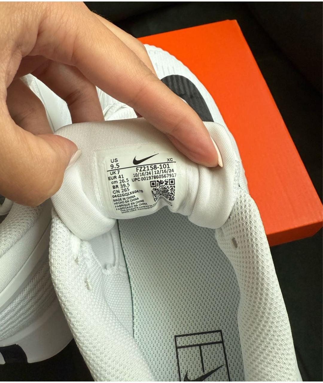 NIKE Белые синтетические кроссовки, фото 5