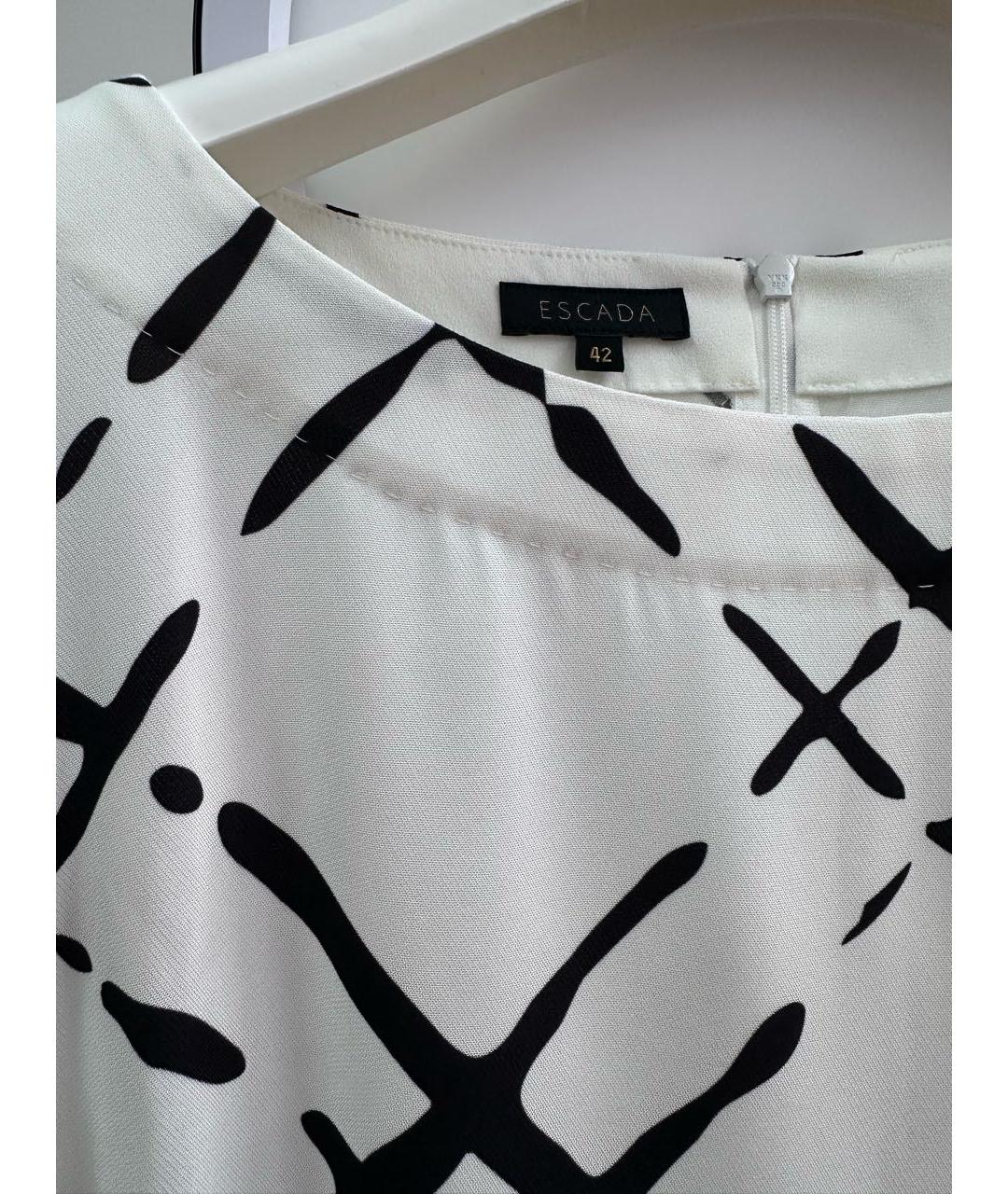 ESCADA Белая вискозная блузы, фото 3