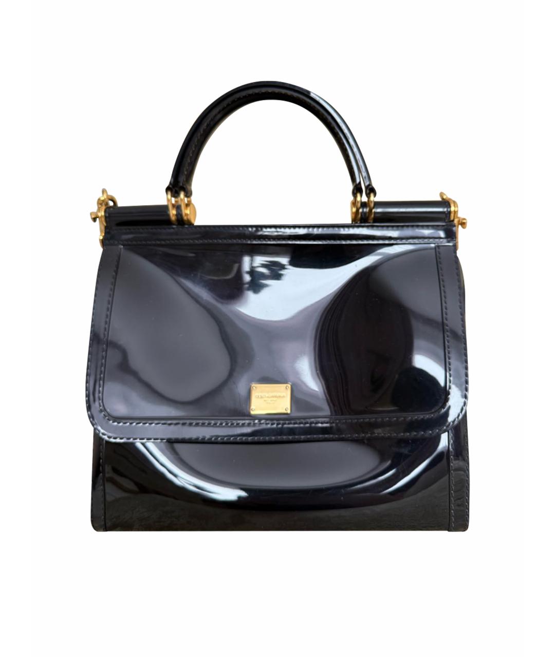 DOLCE&GABBANA Черная сумка с короткими ручками, фото 1