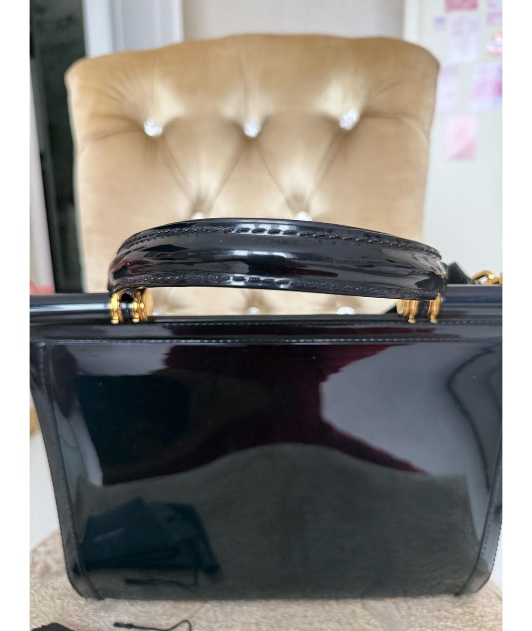 DOLCE&GABBANA Черная сумка с короткими ручками, фото 3