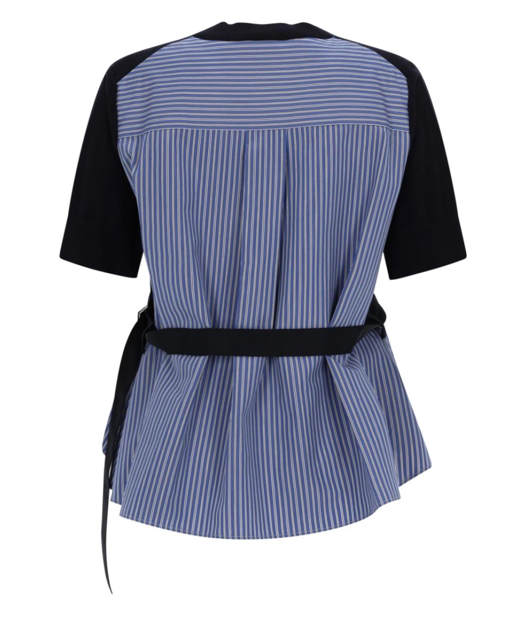 SACAI Синяя хлопковая блузы, фото 2