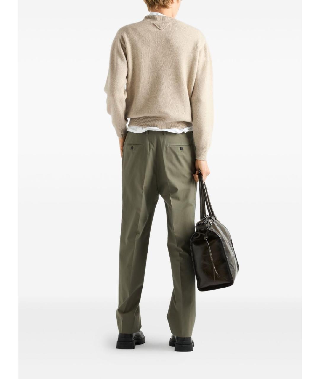 PRADA Бежевый кашемировый джемпер / свитер, фото 4