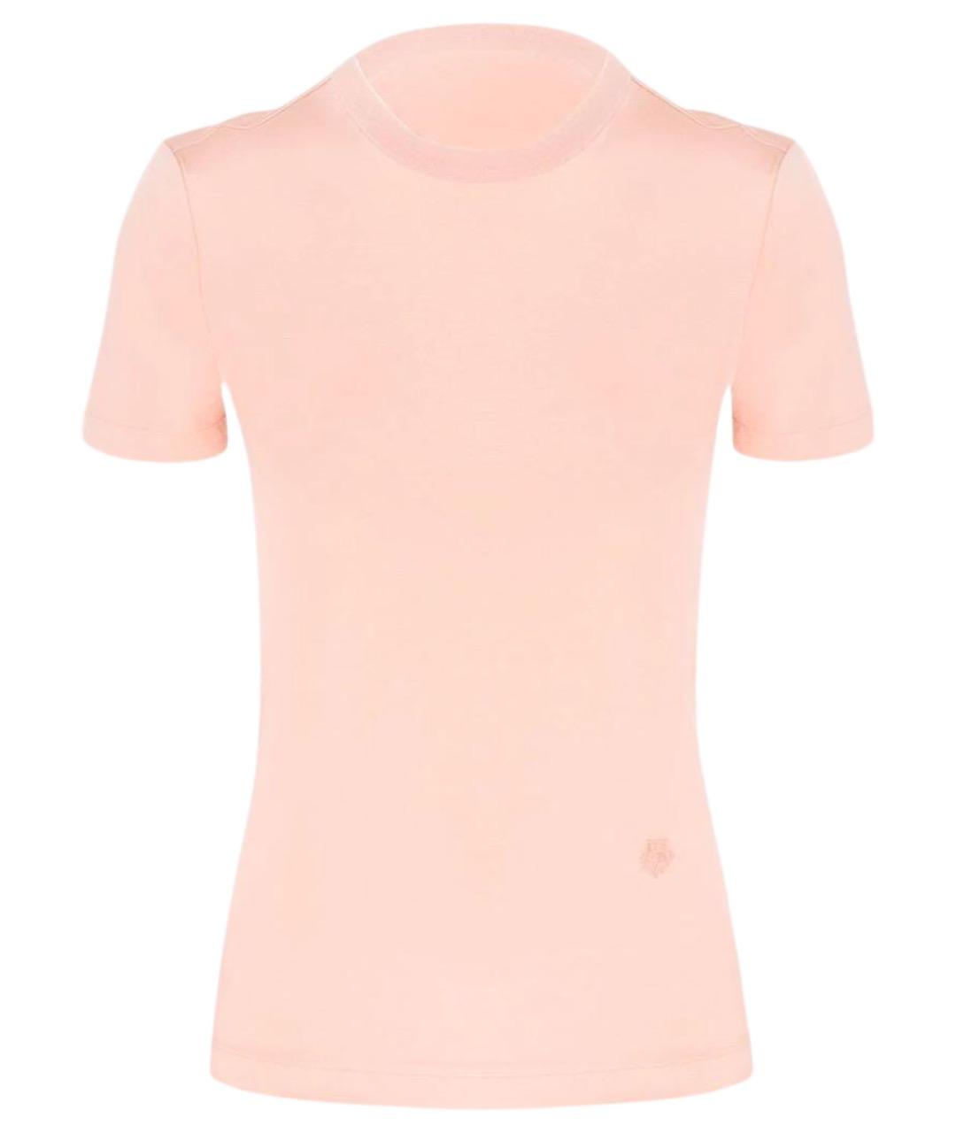 LORO PIANA Розовая хлопковая футболка, фото 10