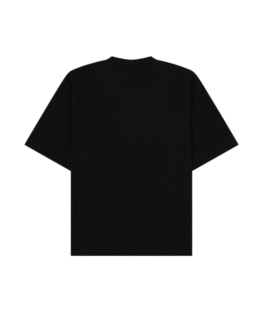 OFF-WHITE Черная хлопковая футболка, фото 2