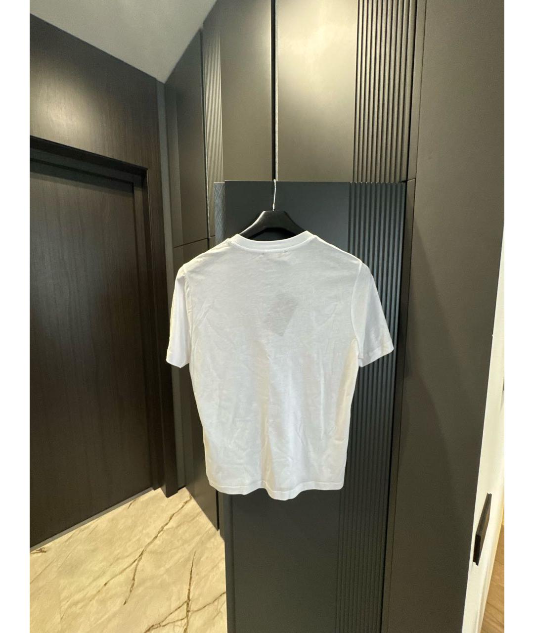 LORO PIANA Белая хлопковая футболка, фото 2