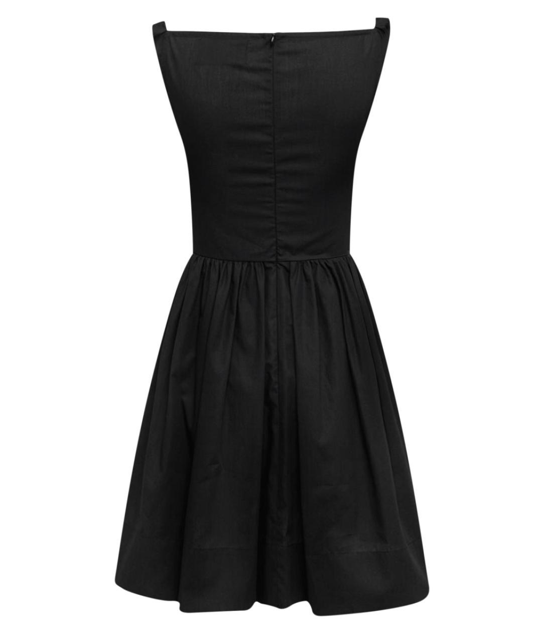 VIVIENNE WESTWOOD Черное хлопковое повседневное платье, фото 2