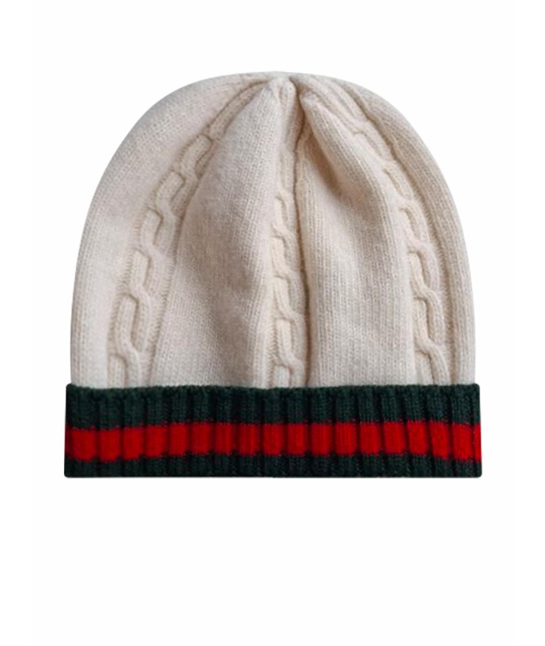 GUCCI Бежевая шерстяная шапка, фото 1