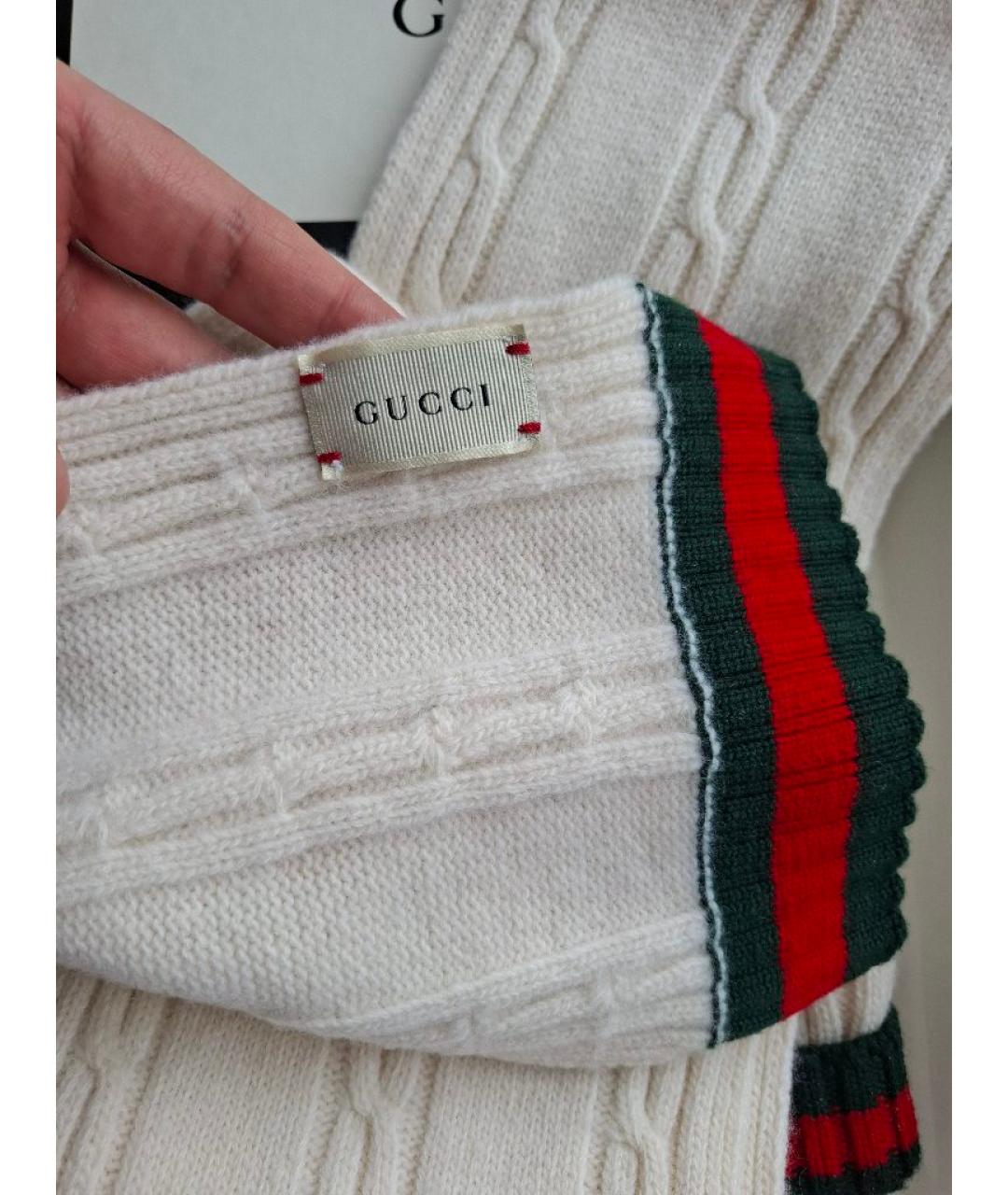 GUCCI Бежевая шерстяная шапка, фото 6