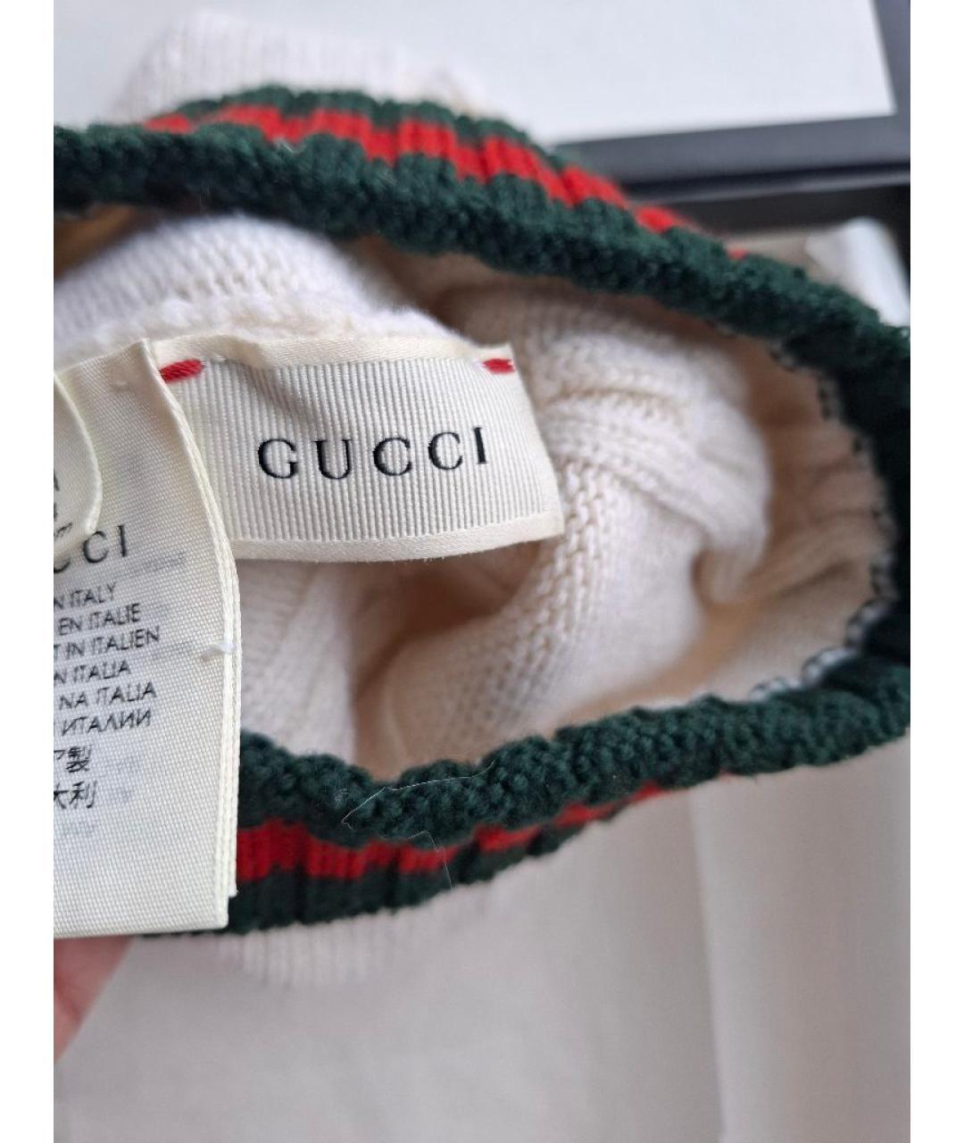 GUCCI Бежевая шерстяная шапка, фото 2
