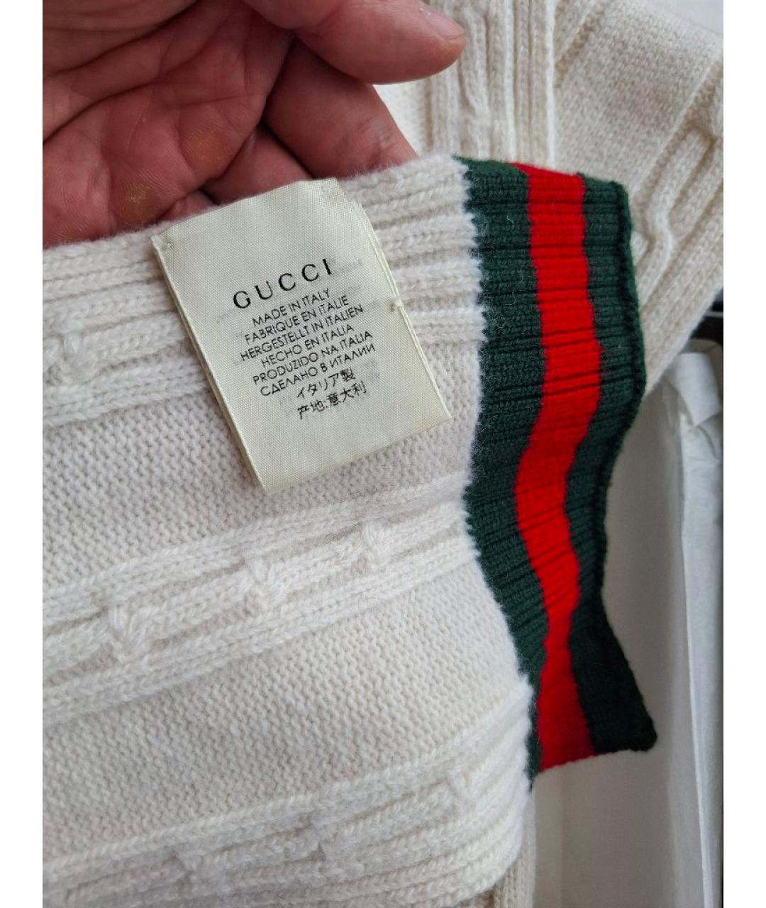 GUCCI Бежевая шерстяная шапка, фото 7