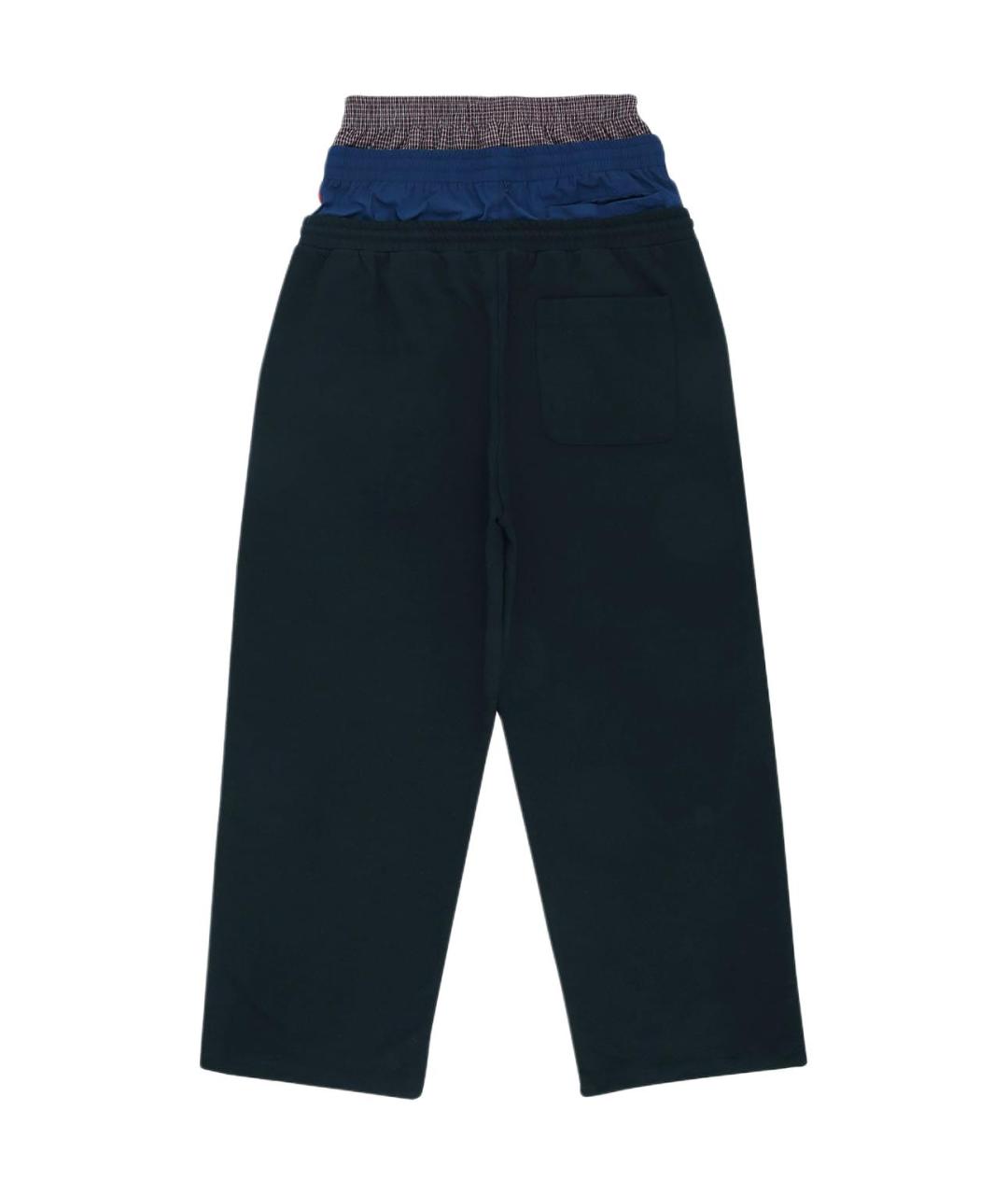 PROTOCOL INDEX Черные синтетические повседневные брюки, фото 2