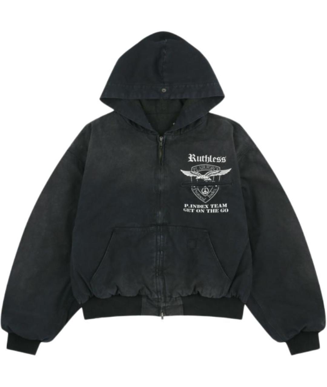 PROTOCOL INDEX Черная хлопковая куртка, фото 1