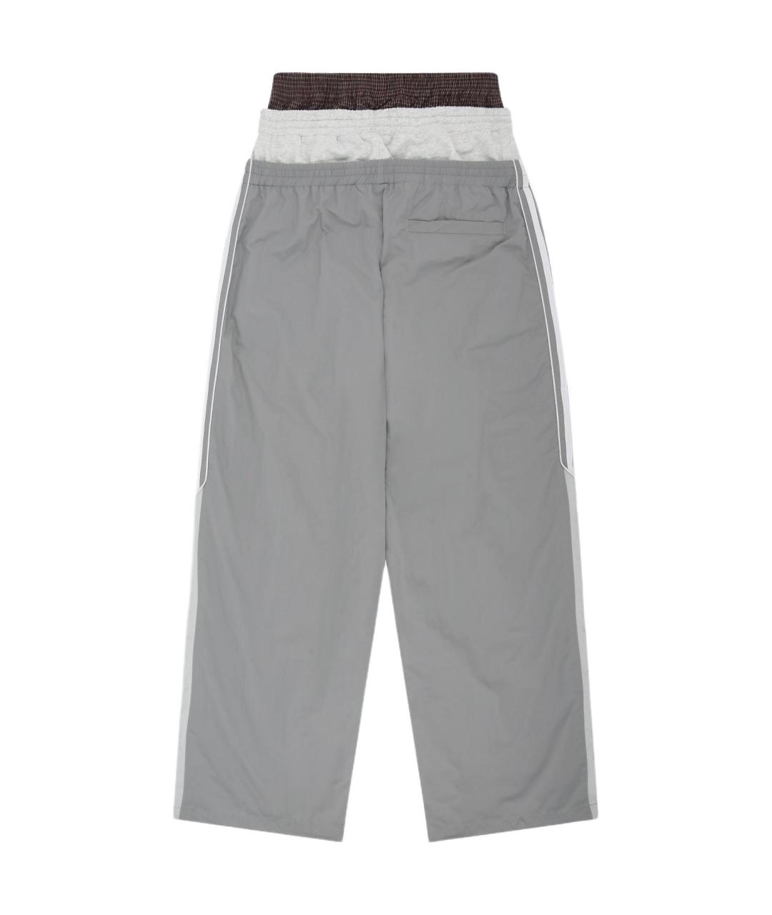 PROTOCOL INDEX Серые синтетические классические брюки, фото 2