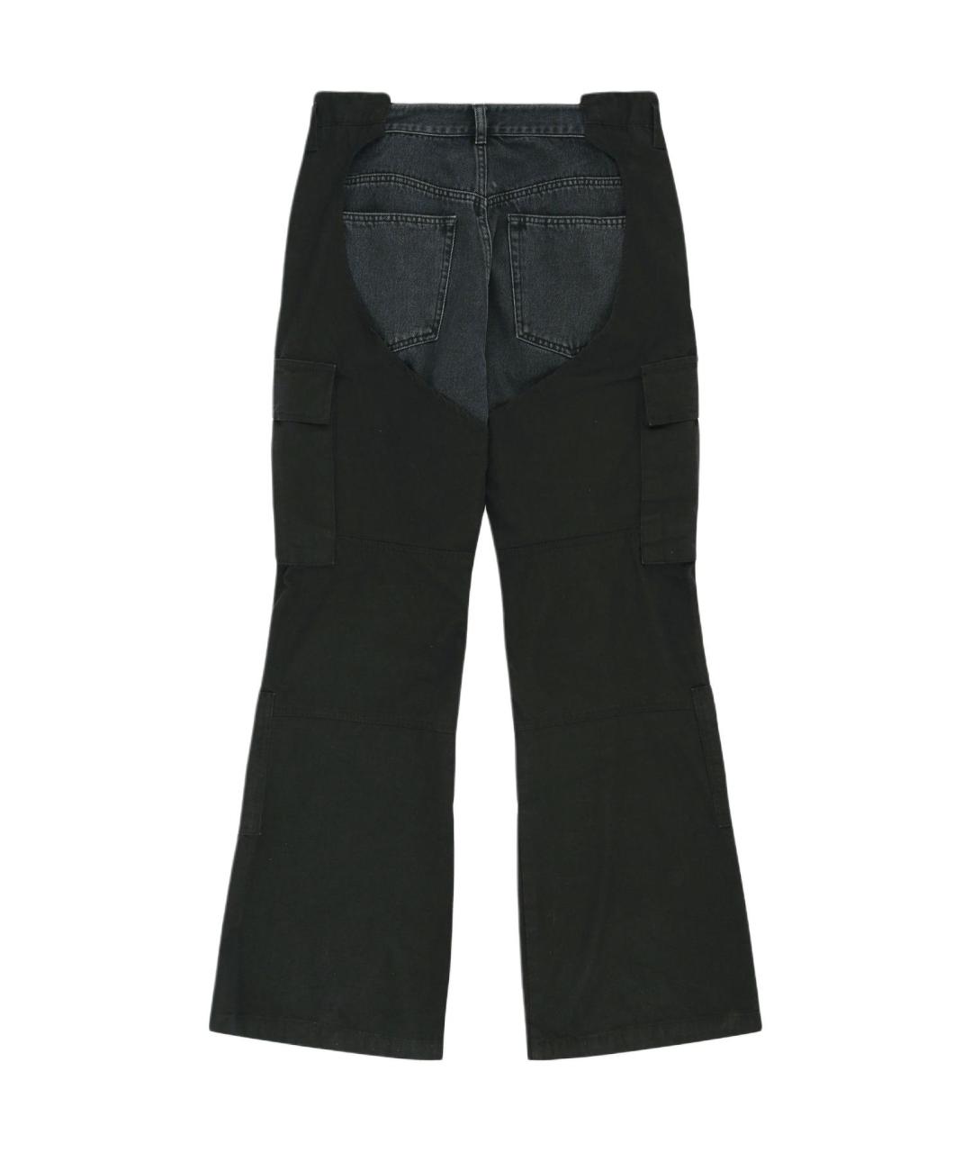 PROTOCOL INDEX Черные хлопковые прямые джинсы, фото 2